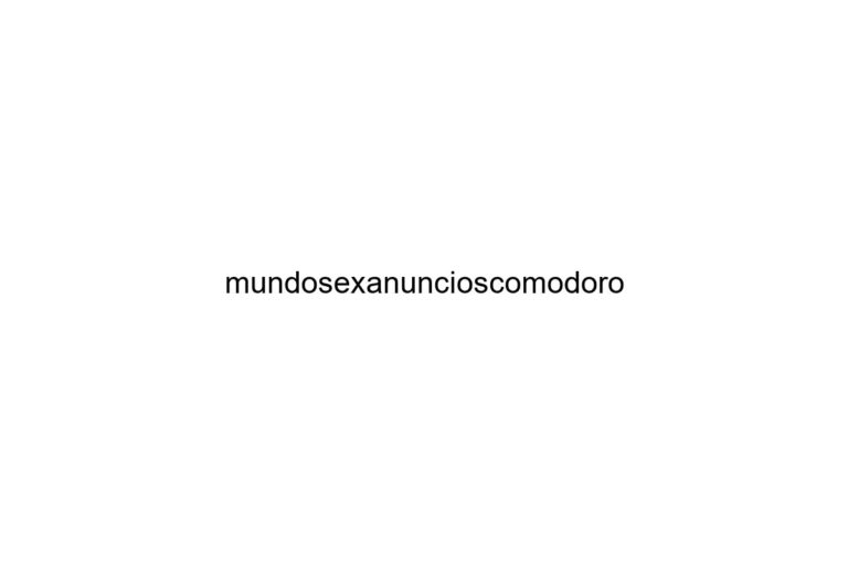 mundosexanuncioscomodoro
